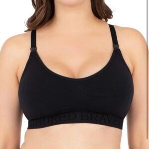 Kindred Bravely Sublime Nursing Sports Bra for Breastfeeding | Black | Medium